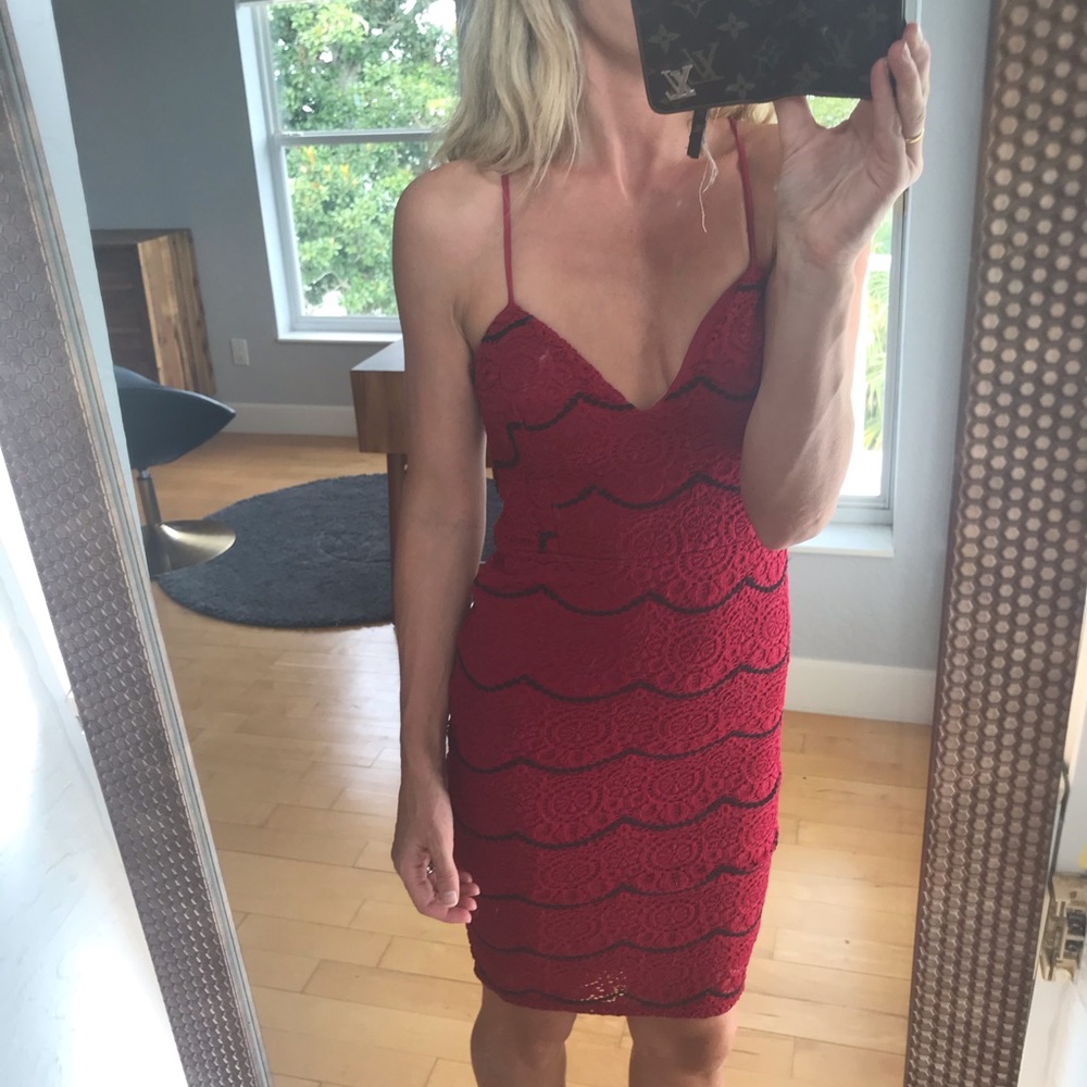 Red Lace dress